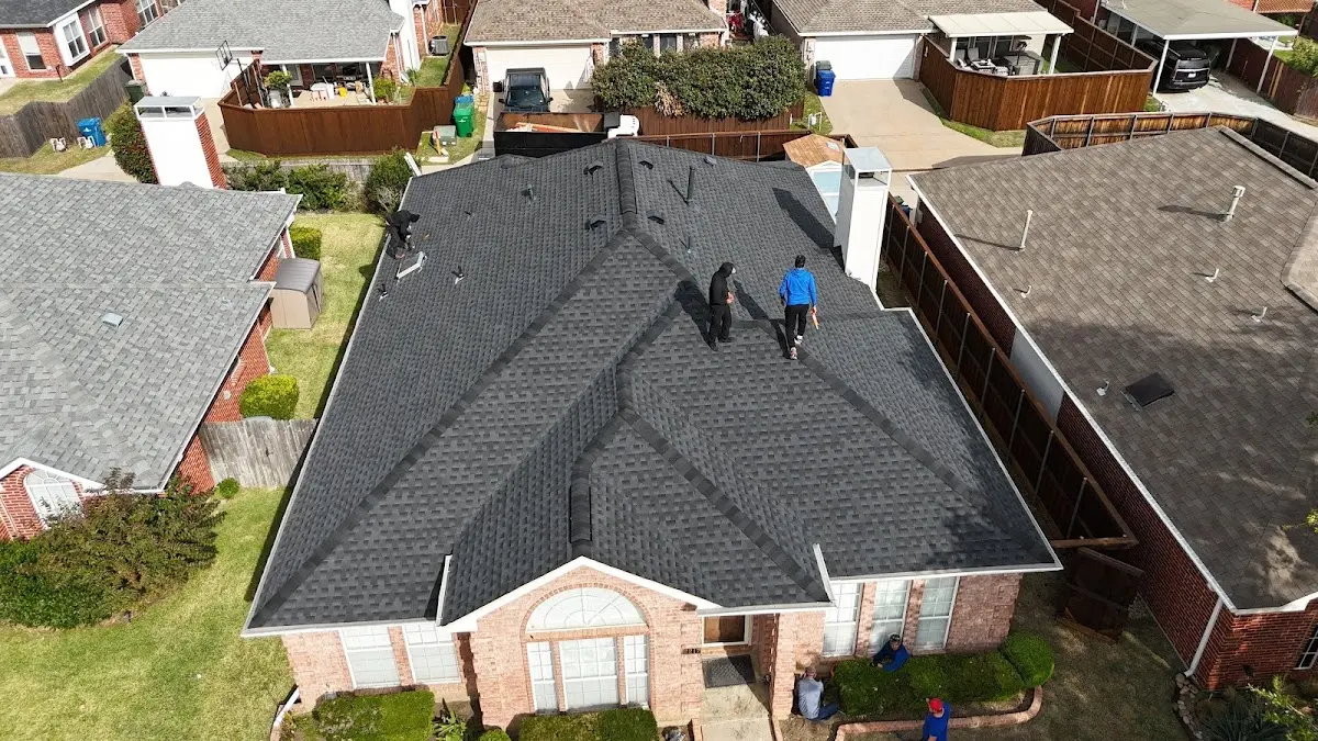 Slate & Tile Roof Repair work in progress on a Orangeburg property